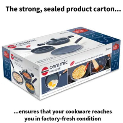 Hawkins Ceramic Nonstick 3-Piece Cookware Set (24ICGP)