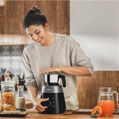 Philips 750 Watt Mixer Grinder - More power Less Noise Mixer Grinder, Smart Touch Mode - HL7777/00