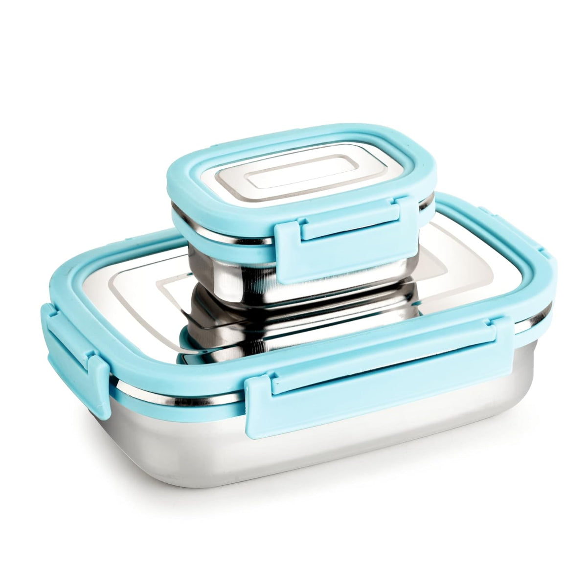 Ganesh Craze Stainless Steel Lunch Box Set for School & Office, Junior 650 ml - BPA Free