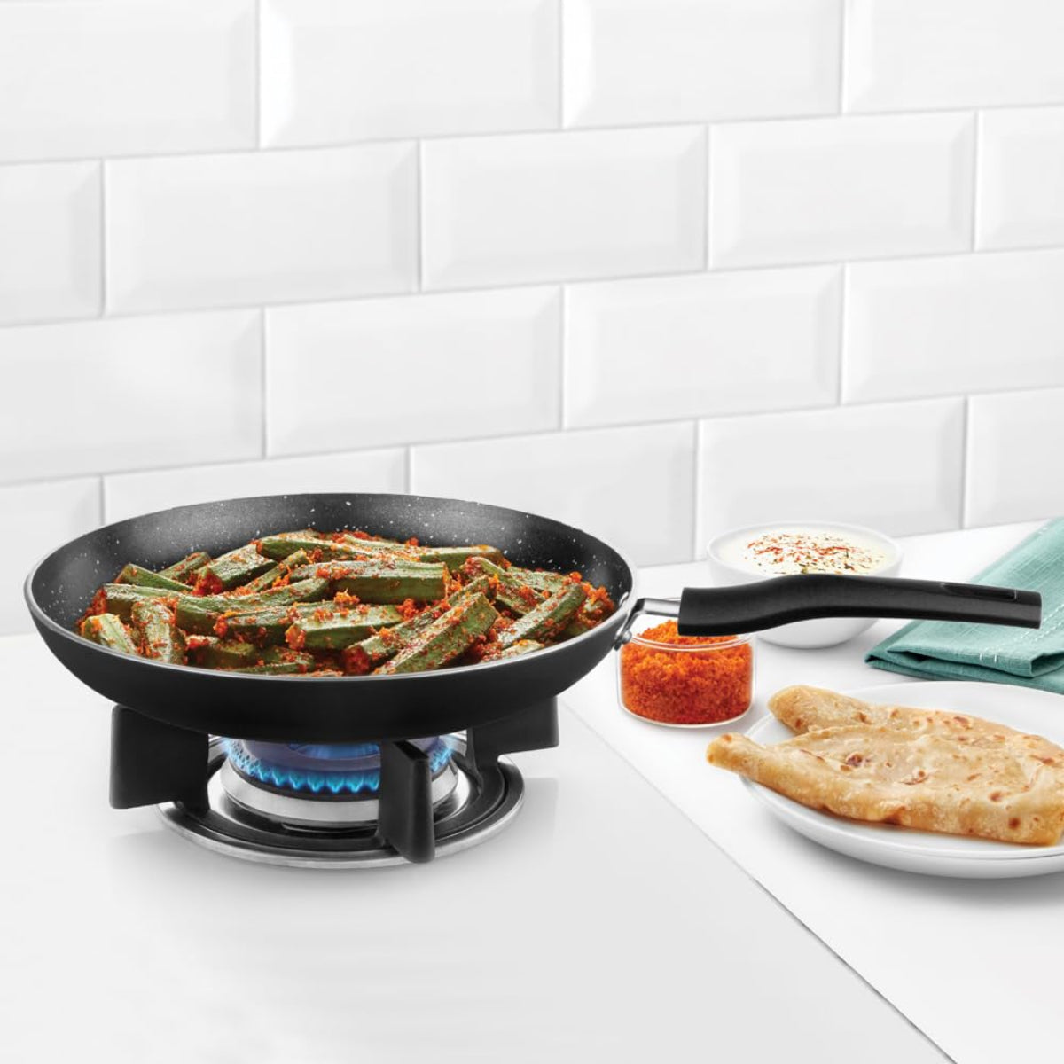 Borosil Granito Nonstick Frying Pan 26 cm, Induction Friendly - NSFP26GR13