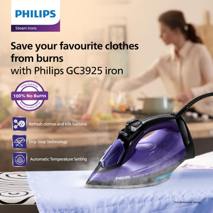 Philips 2400 Watt Plastic Perfect Care Power Life Steam Iron - GC3925/34