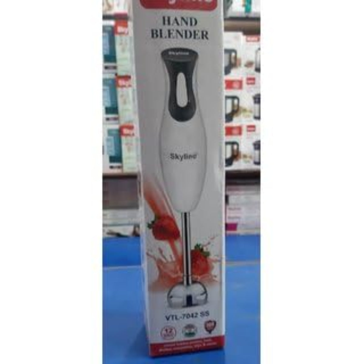 Skyline 300 Watts Hand Blender with SS Shaft, White - VTL-7042-SS
