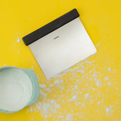 Rena Flexible Dough Cutter / Scraper | Total Length - 120 mm & Blade Width - 120 mm | The Professional Pastry Chef or Breadmaker - 11047