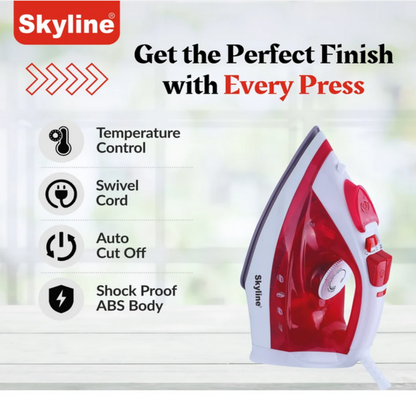 Skyline 1600 Watts Steam & Spray Iron with Burst Function - VTL-7076