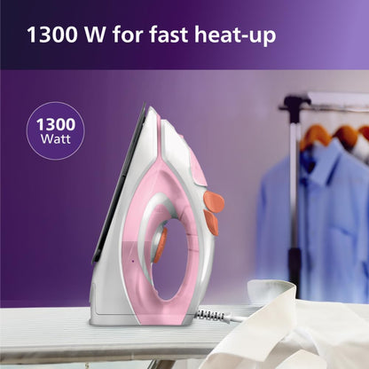 Philips 1300 Watts Non-Stick Soleplate Steam Iron - GC1920/28