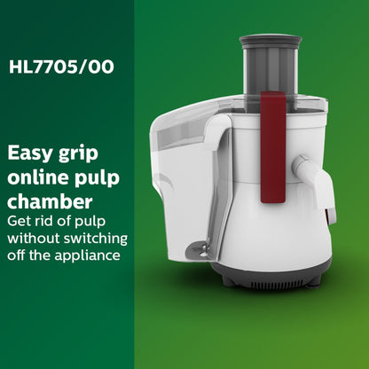 Philips 700 Watt Powerful Juicer with Full Apple feeding tube - HL7705/00