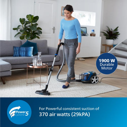 Philips 1900 Watts for Power Full Suction Power Pro Bagless Vacuum Cleaner for Home - FC9352/01