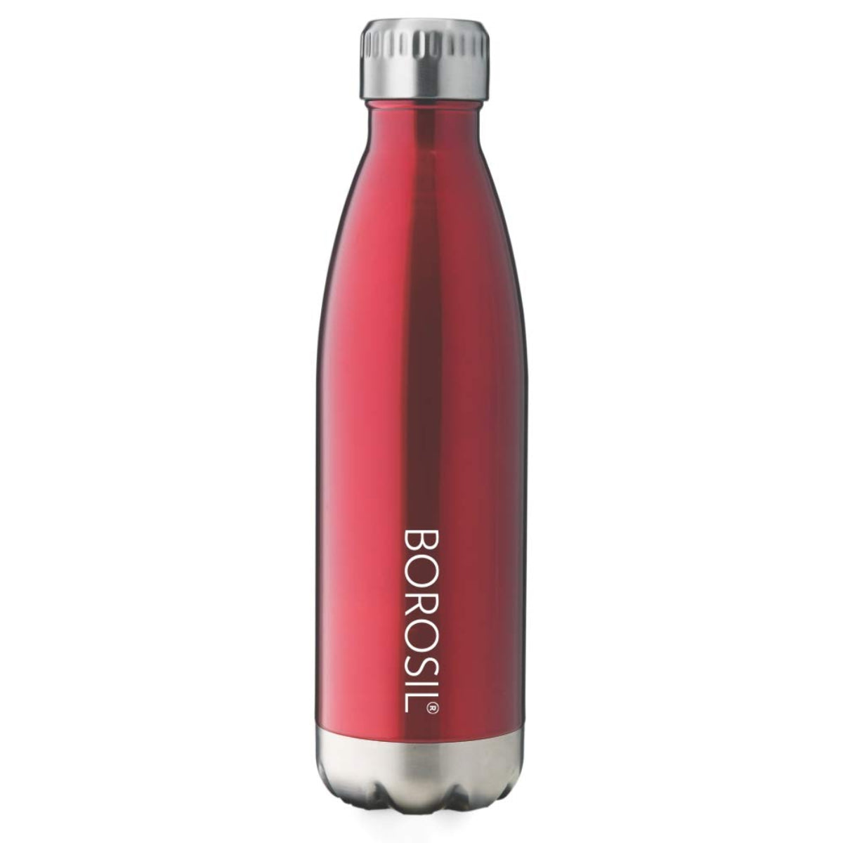Borosil Hydra Bolt Trans Red Stainless Steel Water Bottle