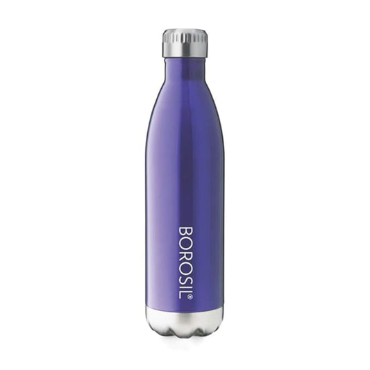 Borosil Hydra Bolt Trans Blue Stainless Steel Water Bottle