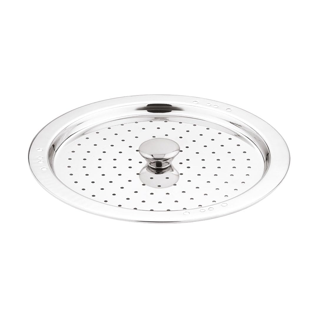 Bergner Argent Triply Multi Kadai 27cm, 4L Idli, Dhokla & Steam Set