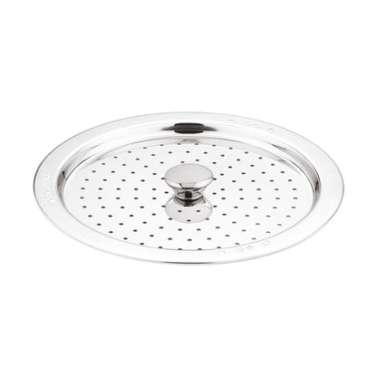 Bergner Argent Triply Multi Kadai 27cm, 4L Idli, Dhokla & Steam Set