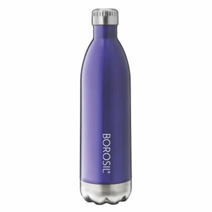 Borosil Hydra Bolt Trans Blue Stainless Steel Water Bottle