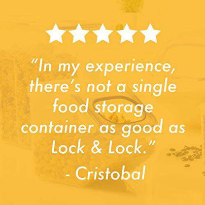 LocknLock Classic Extra-Large Flat Rectangular Food Container SET OF 3 PCS