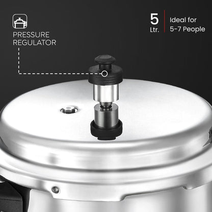 Judge Deluxe Outer Lid 3L Aluminum Pressure Cooker by Prestige | Induction Friendly