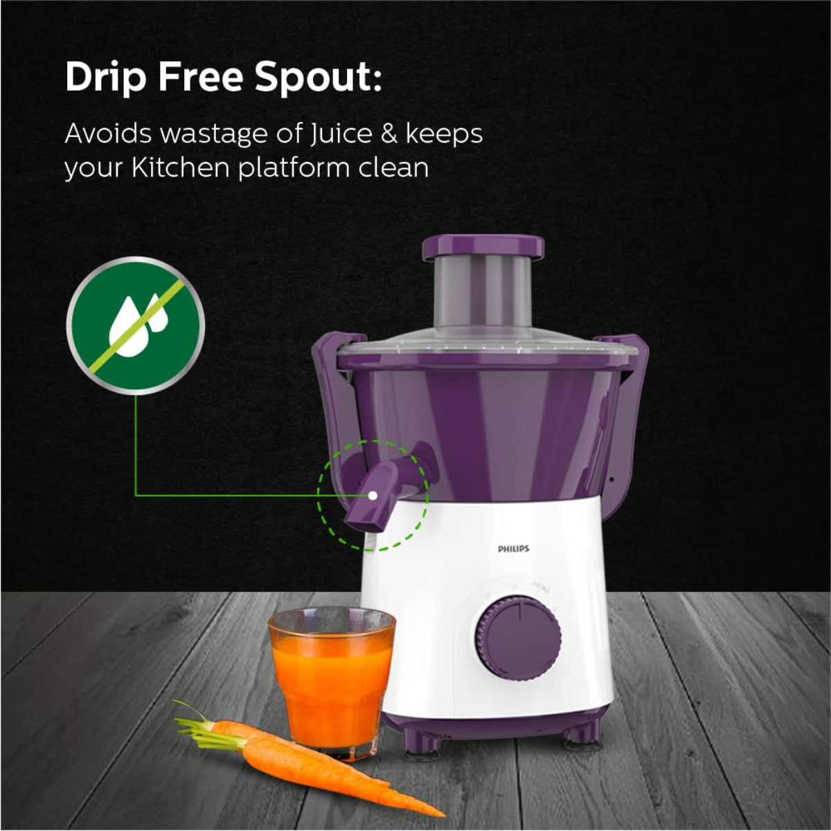 Philips Juicer Mixer Grinder 500 Watt with 2 Jars - HL7567/01