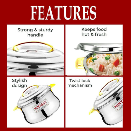 Mintage 3 Pc Gift Set Stainless Steel Casserole Dolphin (Lock n Lock) - CDPG-03