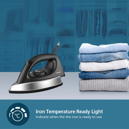Philips 1000 Watt Heavy Weight Dry Iron with Non Stick Coating - GC181/80