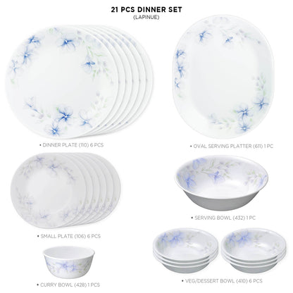 Corelle Asia Collection Lapinue 21 Pcs Dinner Set