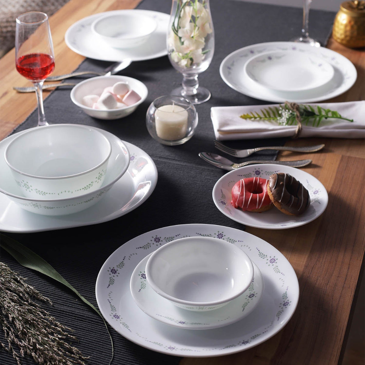 Corelle Livingware Series English Garden 30 Pcs Dinner Set