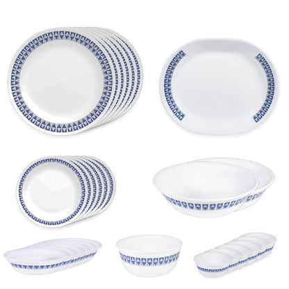 Corelle Livingware Series Wheeler Diamond 30 Pcs Dinner Set