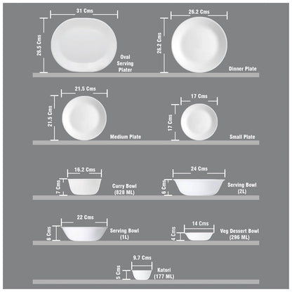 Corelle Livingware Round Secret Garden 21 Pcs Dinner Set