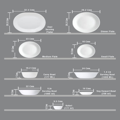 Corelle Livingware Round Modena 21 Pcs Dinner Set