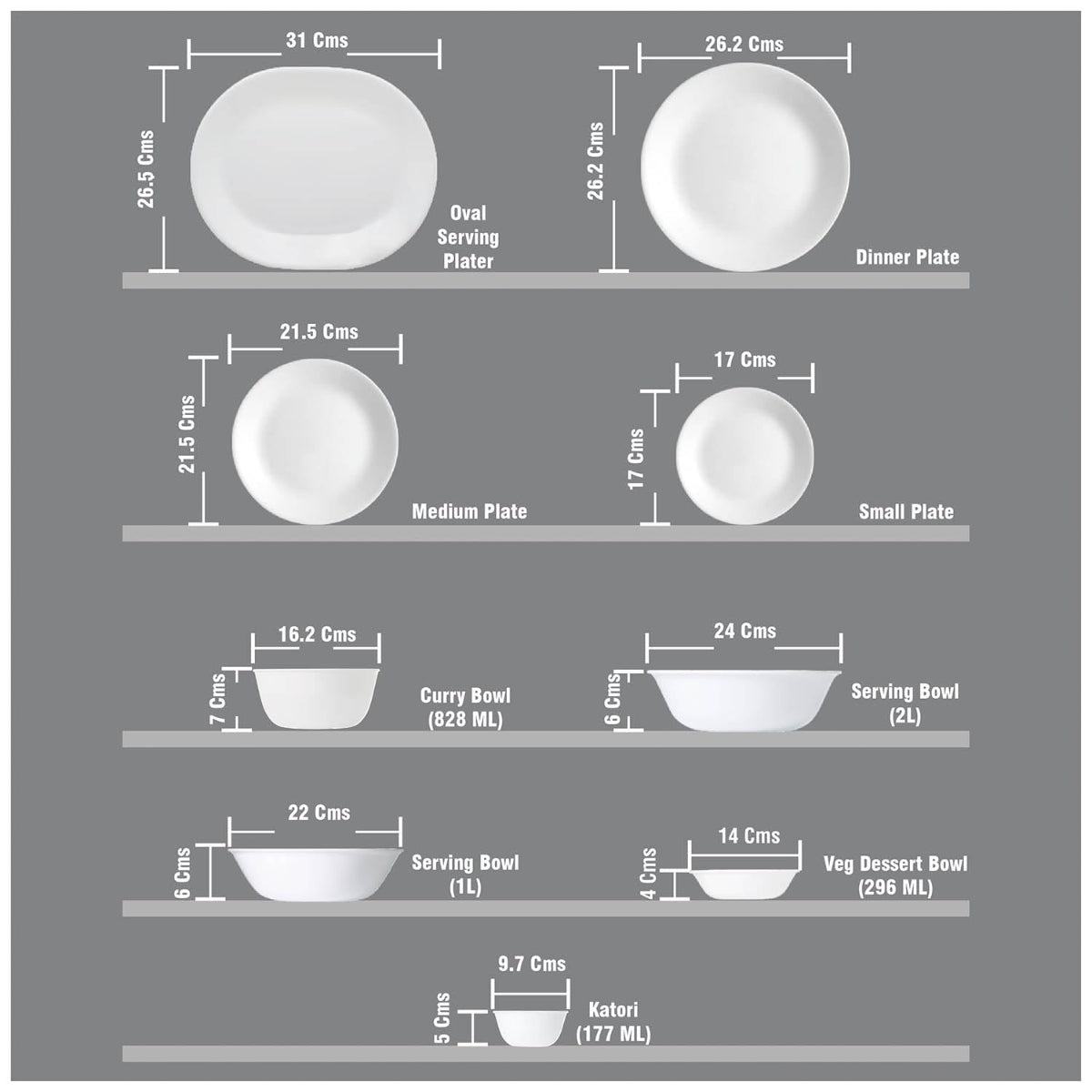 Corelle Livingware Round Lilac Blush 21 Pcs Dinner Set