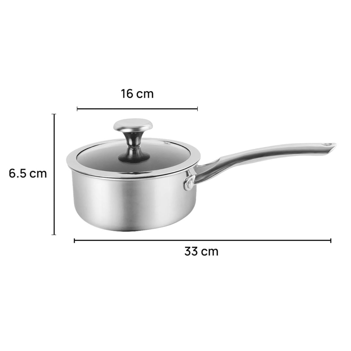 Corelle Duranano 16cm,18cm and 20cm Saucepan With Lid