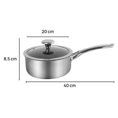 Corelle Duranano 16cm,18cm and 20cm Saucepan With Lid