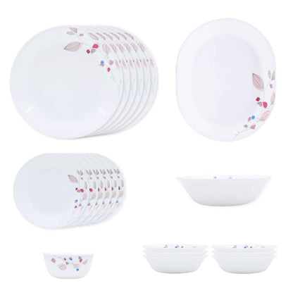 Corelle Livingware Round Pink Breeze1 21 Pcs Dinner Set