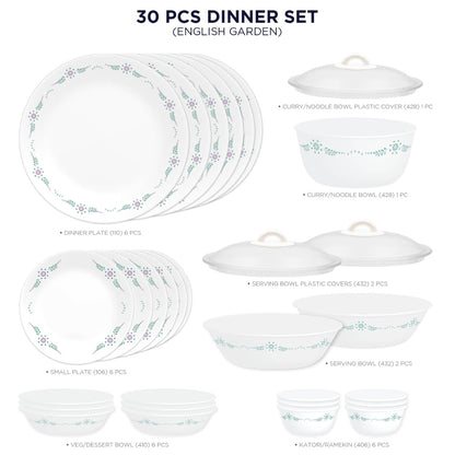 Corelle Livingware Round Herbs 30 Pcs Dinner Set