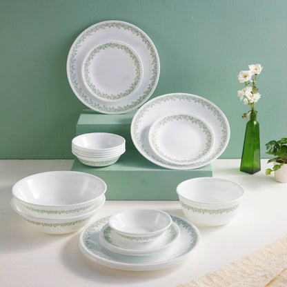 Corelle Livingware Round Spring Blossom Mint 30 Pcs Dinner Set