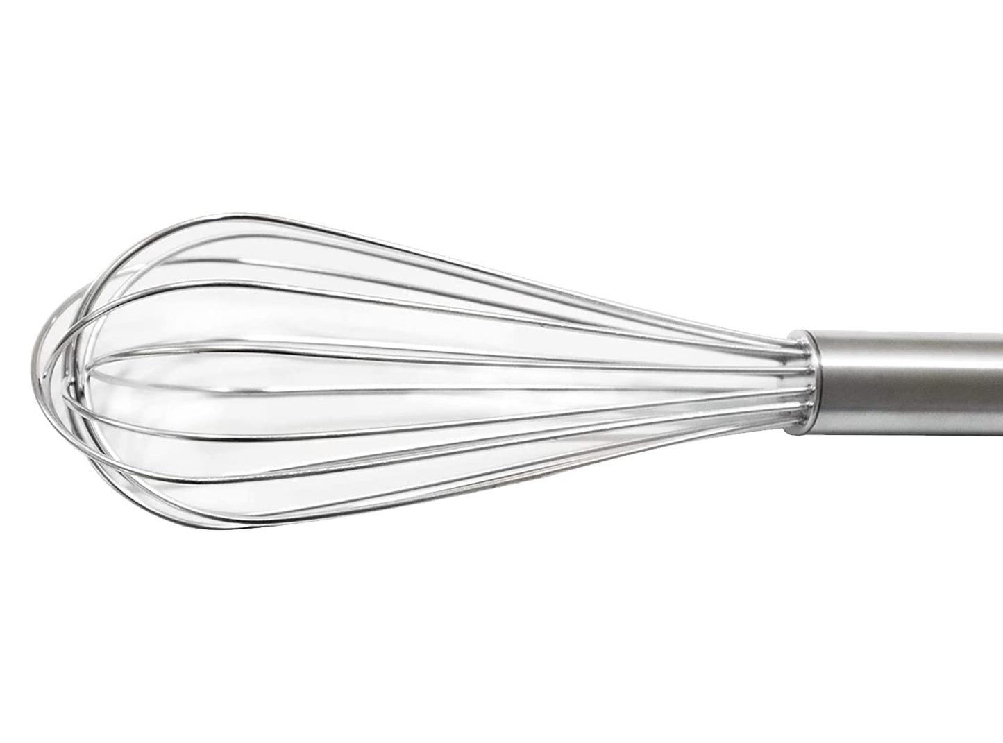 Stainless Steel Kitchen Utensil Balloon Shape Wire Whisk, Egg Beater, Kitchen Tool, NO 1 (Silver), Standard