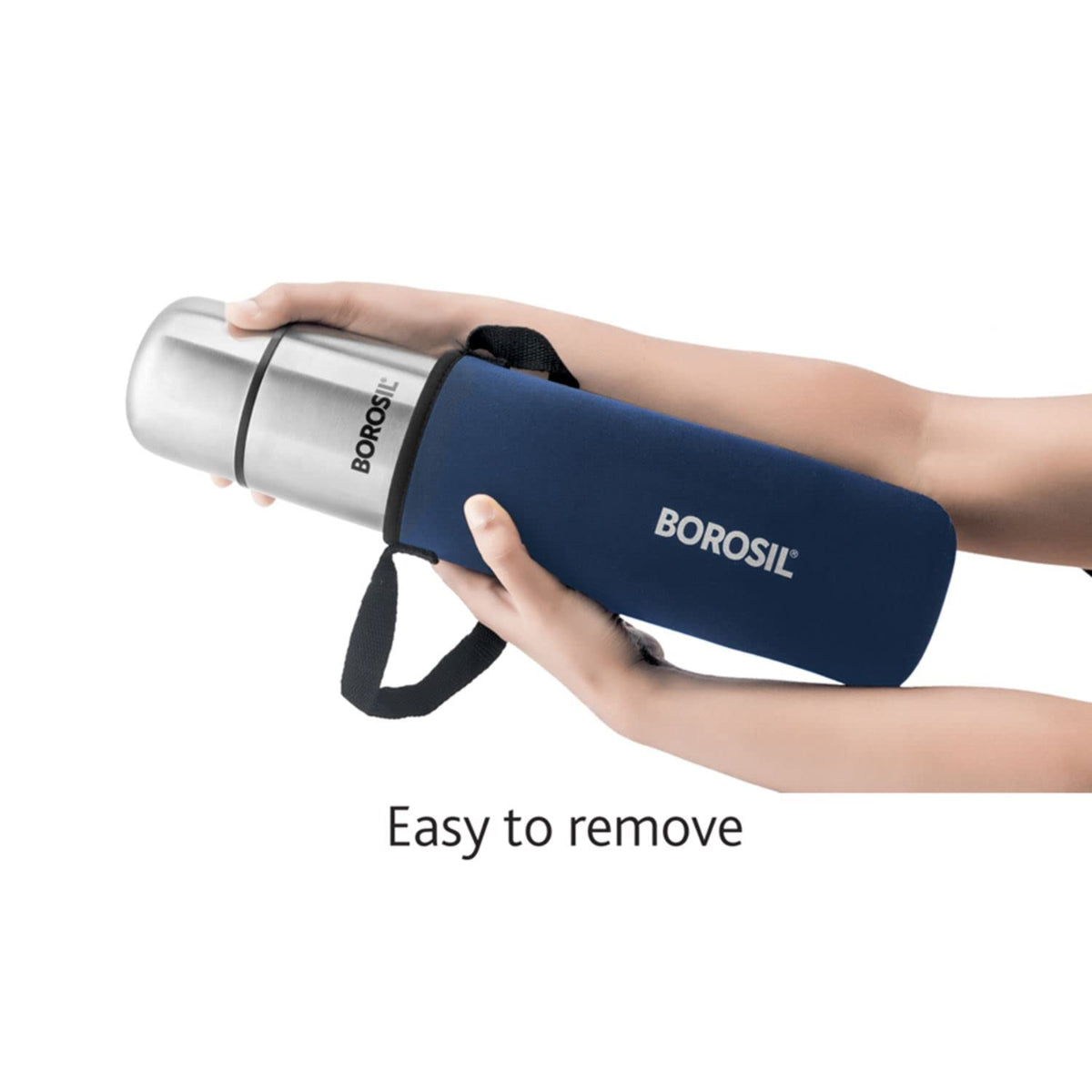 Borosil Thermo Blue 1000 ml Stainless Steel Bottle