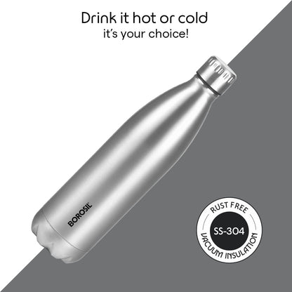 Borosil Hydra Bolt Steel Stainless Steel Water Bottle