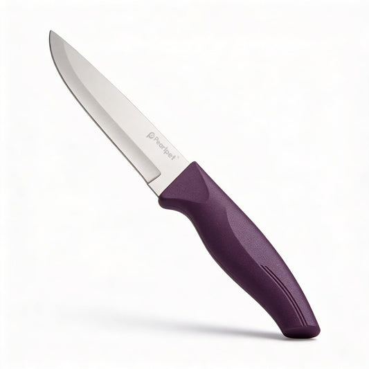 PEARLPET Premium Kitchen Vegetable Knife |Stainless Steel Knife for Kitchen Use | Sharp | Durable | Kitchen Knives (Chaku), 1pc (Purple)
