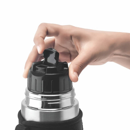 Borosil Hydra Thermo  Stainless Steel Water Bottle With Black Cover
