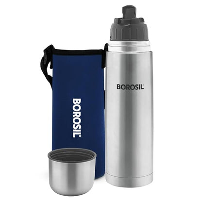 Borosil Thermo Blue 1000 ml Stainless Steel Bottle
