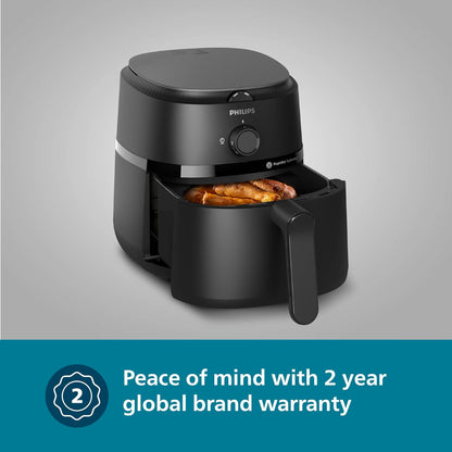 Philips Air Fryer 1700W (6.2 Liter) with Rapid Air Technology (Black) - NA130/00