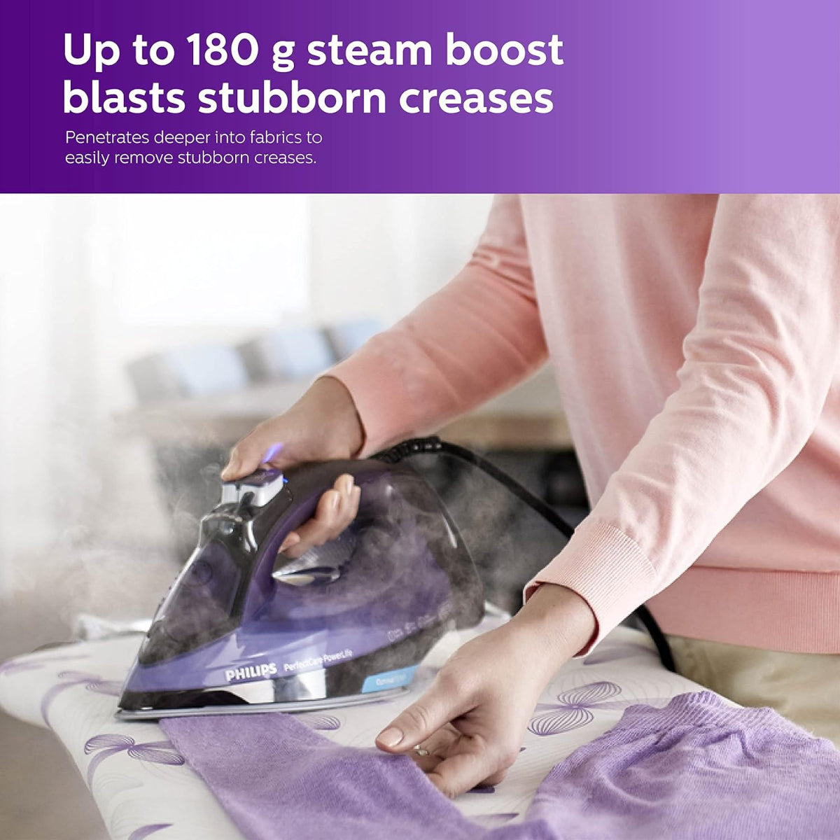 Philips 2400 Watt Plastic Perfect Care Power Life Steam Iron - GC3925/34