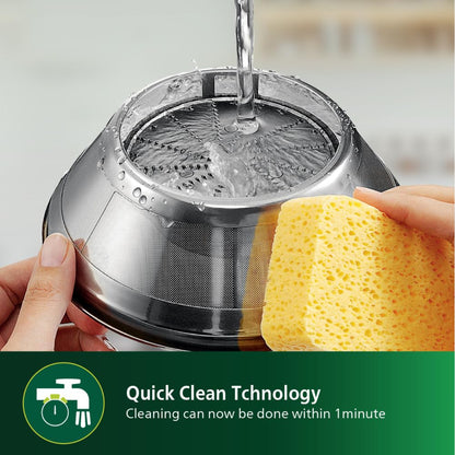 Philips Quick Clean Juicer 800 Watts | 2 Liter Juice, Black & Silver - HR1863/20