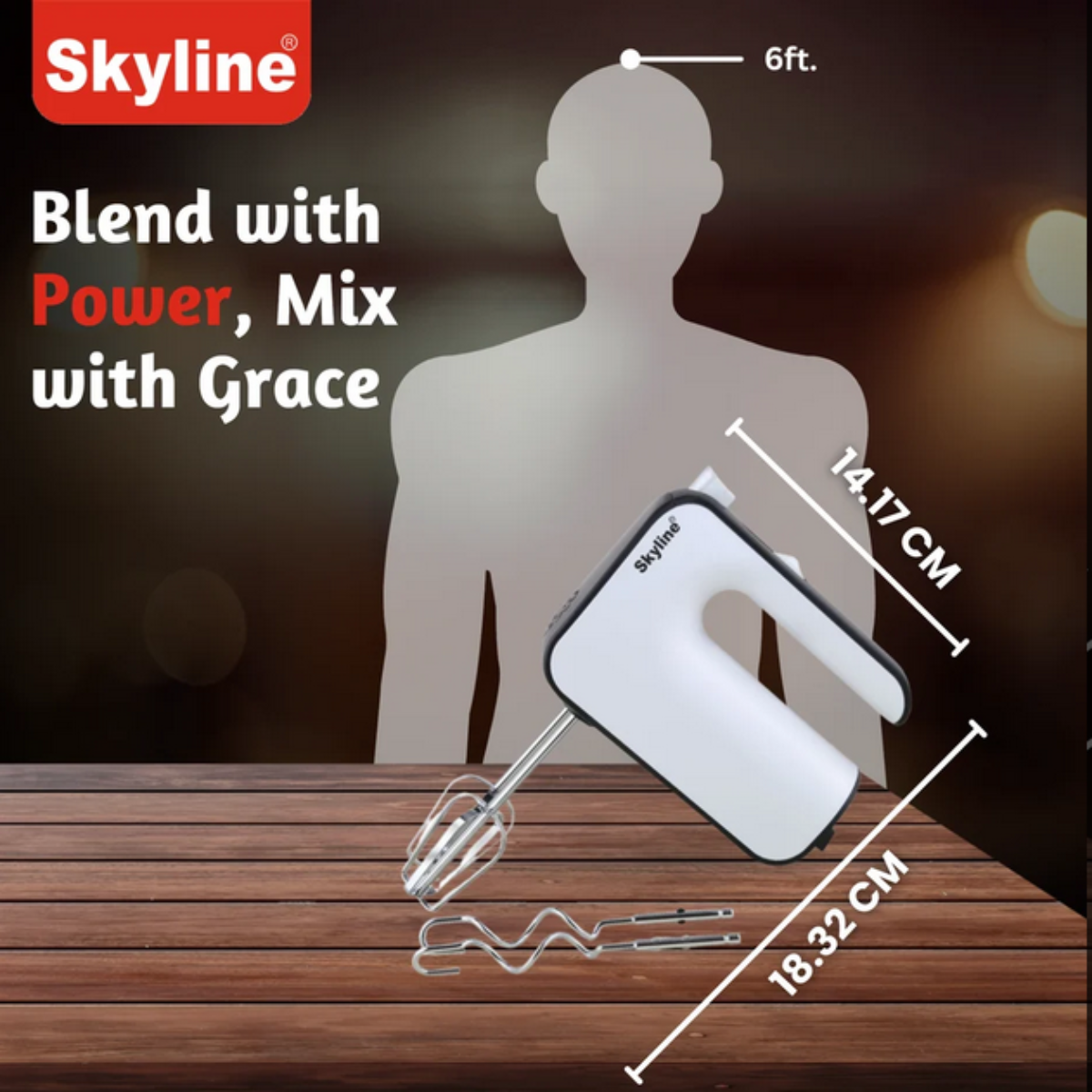 Skyline 400W Hand Mixer with 5-Speed and Turbo Function - VTL-7041