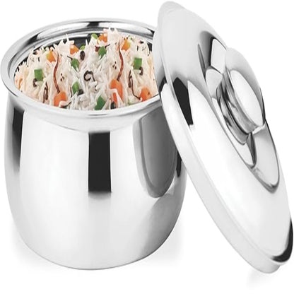 Prabha Stainless Steel Belito  Casserole With Lid