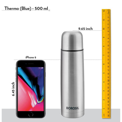 Borosil Thermo Blue 1000 ml Stainless Steel Bottle