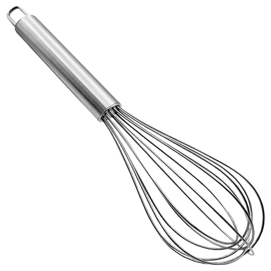 Stainless Steel Kitchen Utensil Balloon Shape Wire Whisk, Egg Beater, Kitchen Tool, NO 1 (Silver), Standard