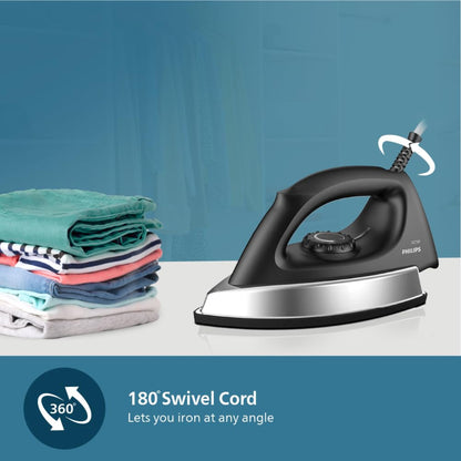 Philips 1000 Watt Heavy Weight Dry Iron with Non Stick Coating - GC181/80