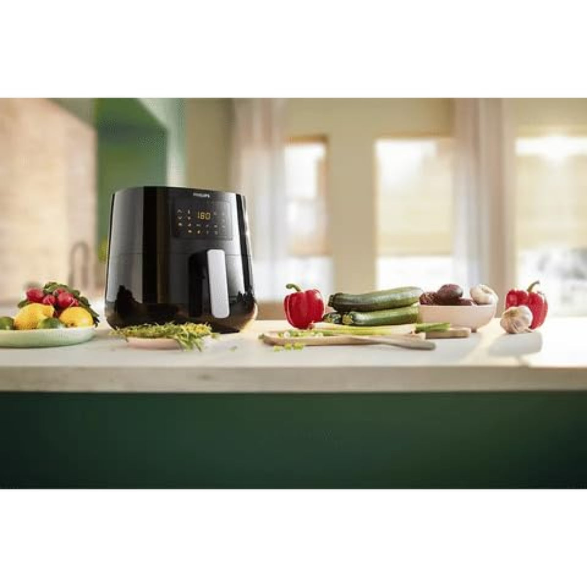 Philips 2000 Watt Digital Air Fryer with Rapid Air Technology (Black) - HD9270/70