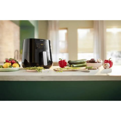 Philips 2000 Watt Digital Air Fryer with Rapid Air Technology (Black) - HD9270/70