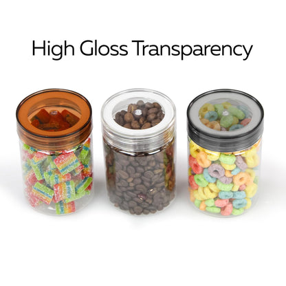 Pearlpet Tiffany Plastic Containers 200 ML  for Kitchen Storage Set of 6