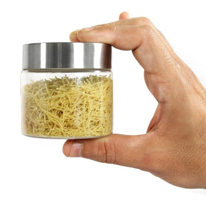 Plus Round Jars with Steel caps Set of 6 - 200 ml